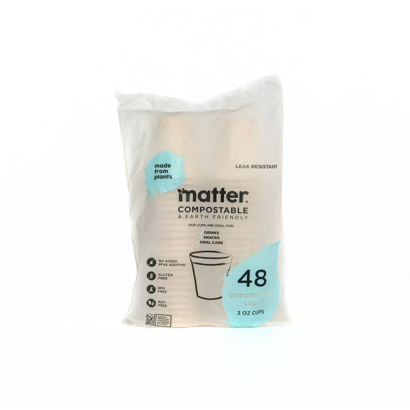 slide 1 of 13, Matter Compostable Disposable Cup - 3oz/48ct, 3 oz, 48 ct
