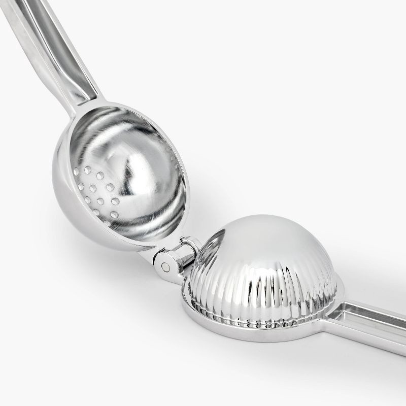 slide 3 of 3, Zinc Alloy Lemon Squeezer Silver - Figmint™: Citrus Press, Dishwasher-Safe, Lime Juicer, Figmint Kitchen Accessory, 1 ct