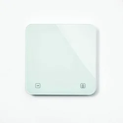 11lb Digital Kitchen Food Scale White - Figmint™: Touch Controls, Metric Conversion, LCD Display, 1 Year Warranty