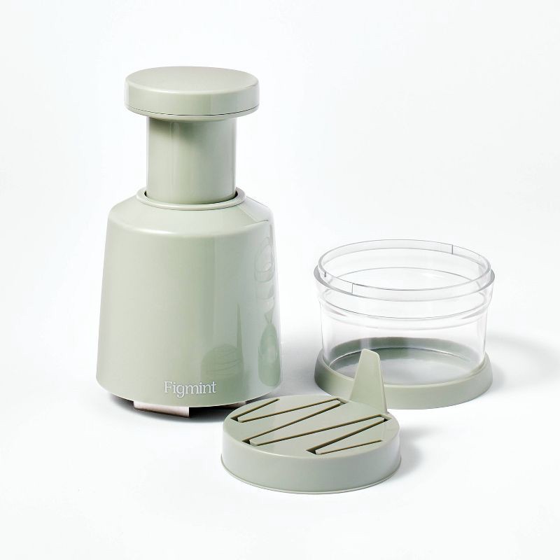 slide 3 of 4, Stainless Steel Food Chopper Green - Figmint™, 1 ct