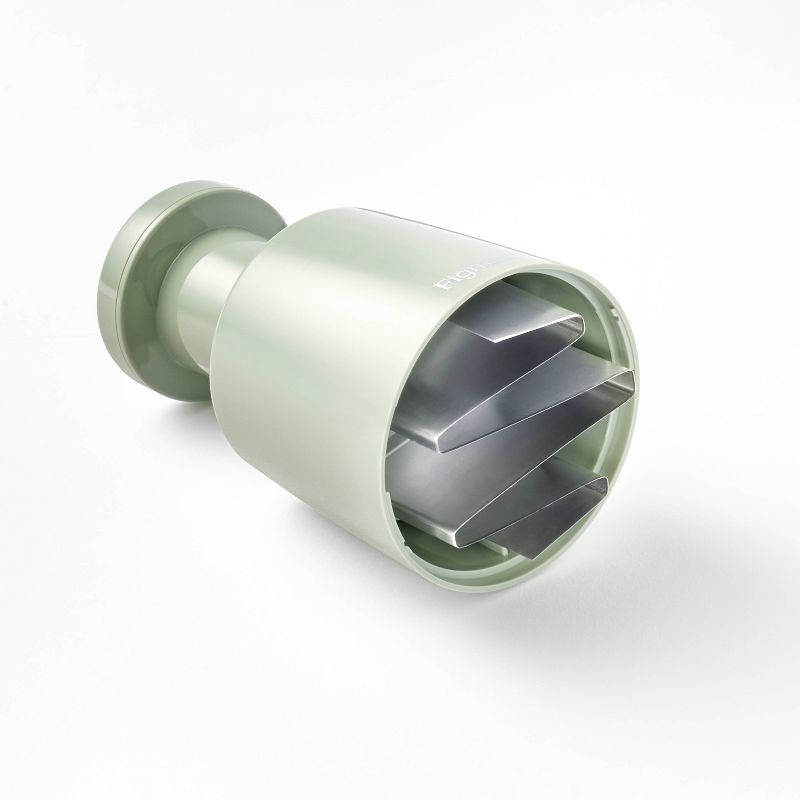 slide 4 of 4, Stainless Steel Food Chopper Green - Figmint™, 1 ct