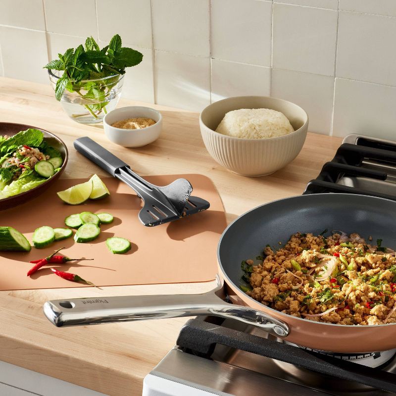 slide 2 of 4, Nylon Soft Grip Ground Meat Chopper Gray - Figmint™, 1 ct