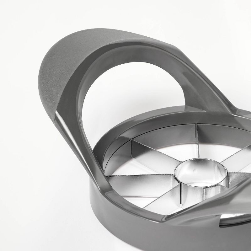 slide 3 of 4, Apple Wedger Gray - Figmint™: Stainless Steel & Plastic, Dishwasher-Safe, 2-Piece Fruit Wedger, 1-Year Warranty, 1 ct
