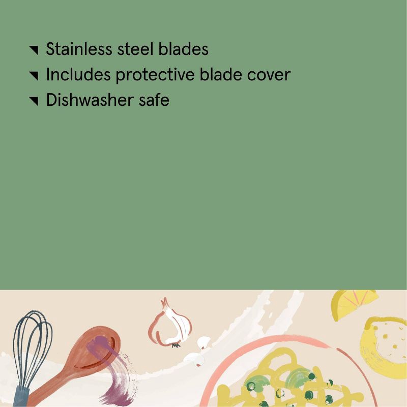 slide 4 of 4, Apple Wedger Gray - Figmint™: Stainless Steel & Plastic, Dishwasher-Safe, 2-Piece Fruit Wedger, 1-Year Warranty, 1 ct