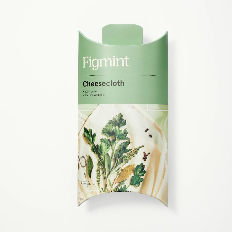 slide 5 of 6, 36"x36" Cotton Cheesecloth (Washable) Off-White - Figmint™: Multipurpose Strainer & Food Wrap, 1 ct