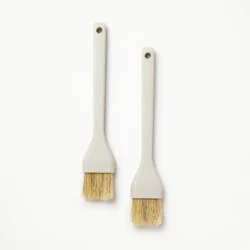 2pc Pastry Brush Set Light Gray - Figmint™