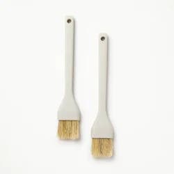 2pc Pastry Brush Set Light Gray - Figmint™