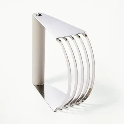 Pastry Blender Silver - Figmint™: Stainless Steel Blades, Hand Wash, Dishwasher-Safe, Kitchen Tool, 4&quot; Height