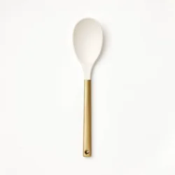 Stainless Steel and Nylon Solid Spoon Champagne - Figmint™: Kitchen & Cooking Spoon, Dishwasher-Safe, 13.15" Length