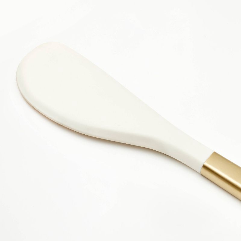 slide 3 of 3, Stainless Steel and Silicone Spatula Champagne - Figmint™: Flexible Turner, Dishwasher-Safe, Figmint Kitchen Utensil, 1 ct