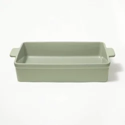 9"x13" Rectangle Stoneware Baking Dish Sage Green - Figmint™