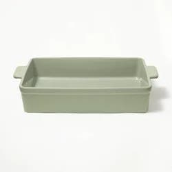 9"x13" Rectangle Stoneware Baking Dish Sage Green - Figmint™