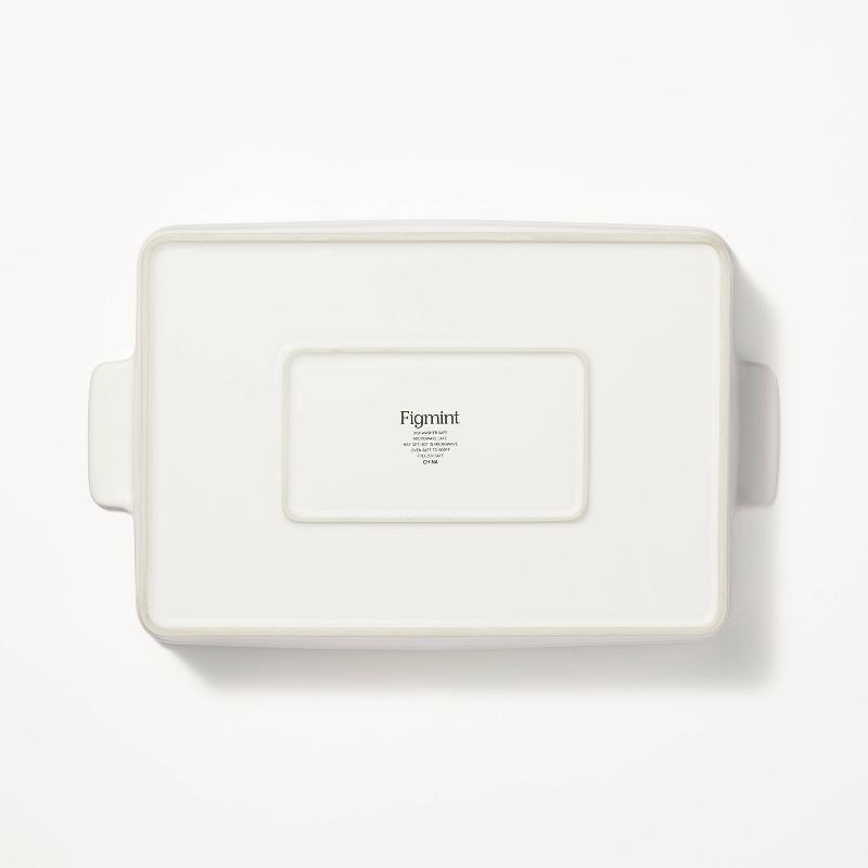 slide 4 of 6, 9"x13" Rectangle Stoneware Baking Dish Cream - Figmint™, 1 ct