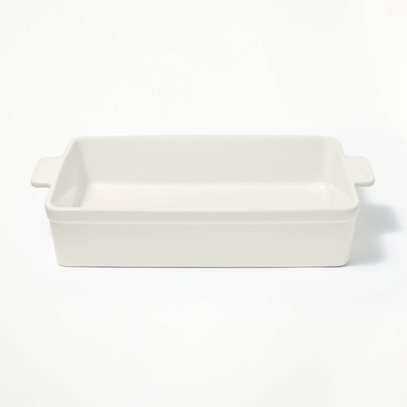slide 1 of 6, 9"x13" Rectangle Stoneware Baking Dish Cream - Figmint™, 1 ct