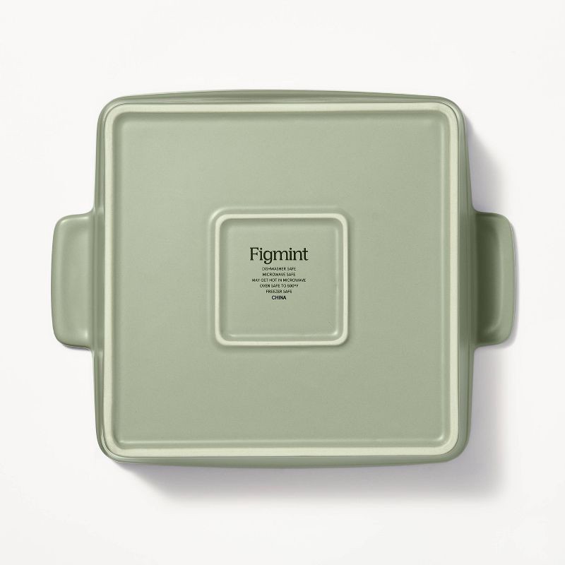 slide 4 of 6, 2pc Stoneware Square Baking Dish Set Sage Green - Figmint™: Figmint Kitchen Bakeware, Microwave & Oven Safe, 2 ct