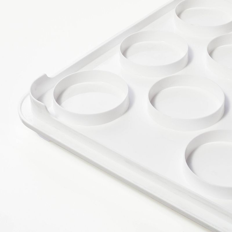 slide 3 of 6, Plastic Rectangle Cupcake Carrier Clear/White/Gray - Figmint™, 1 ct