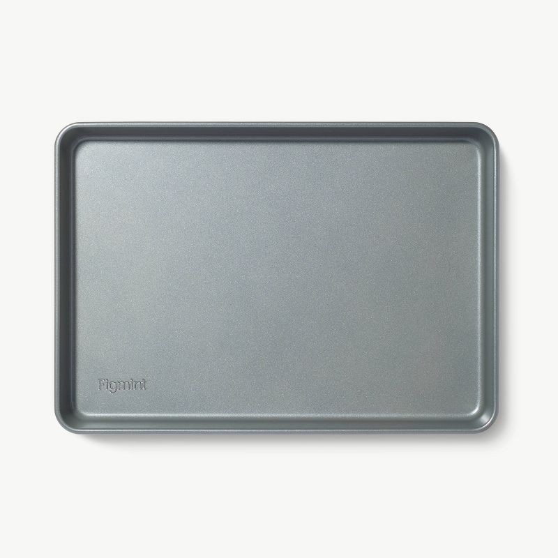 slide 1 of 5, 9"x13" Nonstick Aluminized Steel Small Cookie Sheet Gray - Figmint™: Baking Pan, Oven-Safe, Dishwasher-Safe, 1 ct