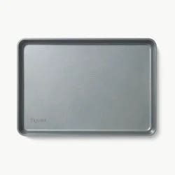 9"x13" Nonstick Aluminized Steel Small Cookie Sheet Gray - Figmint™: Baking Pan, Oven-Safe, Dishwasher-Safe