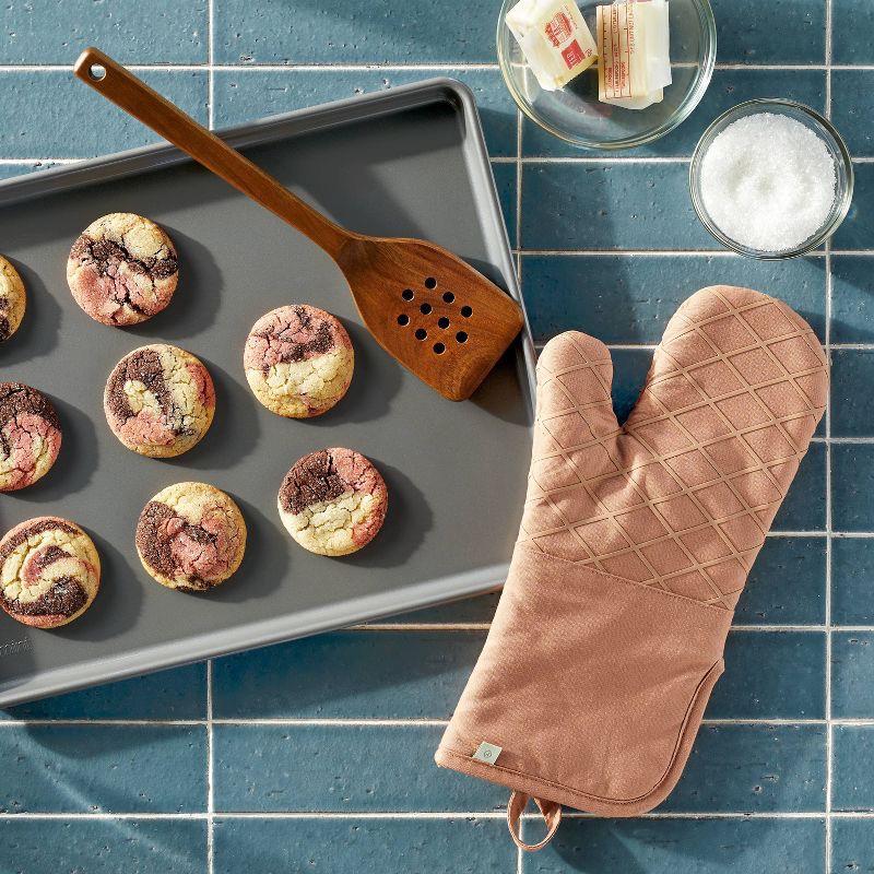 slide 2 of 5, 12"x16" Nonstick Aluminized Steel Baking Sheet Gray - Figmint™: Cookie Sheet, Oven-Safe, Dishwasher-Safe, 1 ct