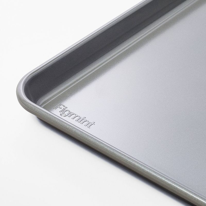 slide 3 of 5, 15"x21" Nonstick Aluminized Steel Baking Sheet Gray - Figmint™: Large Cookie Sheet, Dishwasher & Oven-Safe, 1 ct