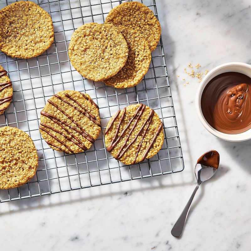 slide 2 of 5, Nonstick Aluminized Steel Cooling Rack Gray - Figmint™: Oven-Safe, Dishwasher-Safe, Made Without PTFE, 1 ct