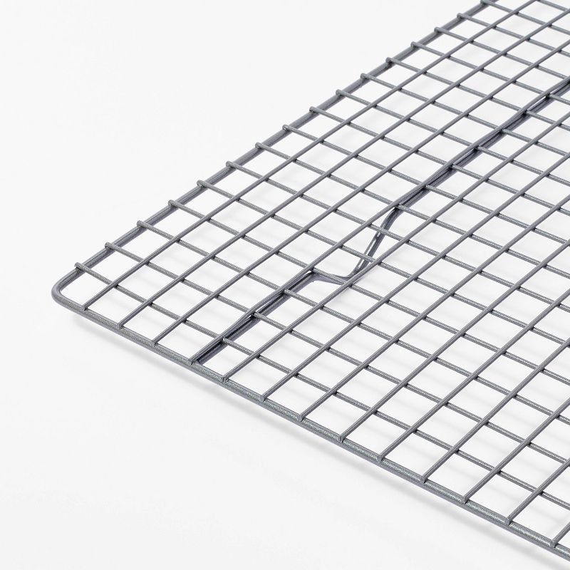 slide 3 of 5, Nonstick Aluminized Steel Cooling Rack Gray - Figmint™: Oven-Safe, Dishwasher-Safe, Made Without PTFE, 1 ct