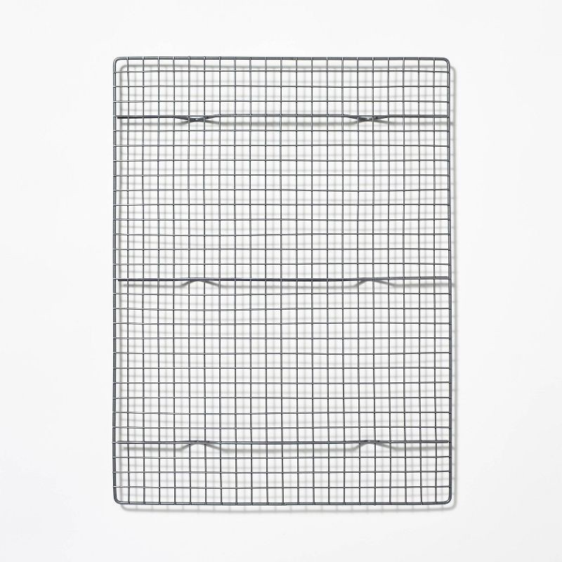 slide 1 of 5, Nonstick Aluminized Steel Cooling Rack Gray - Figmint™: Oven-Safe, Dishwasher-Safe, Made Without PTFE, 1 ct
