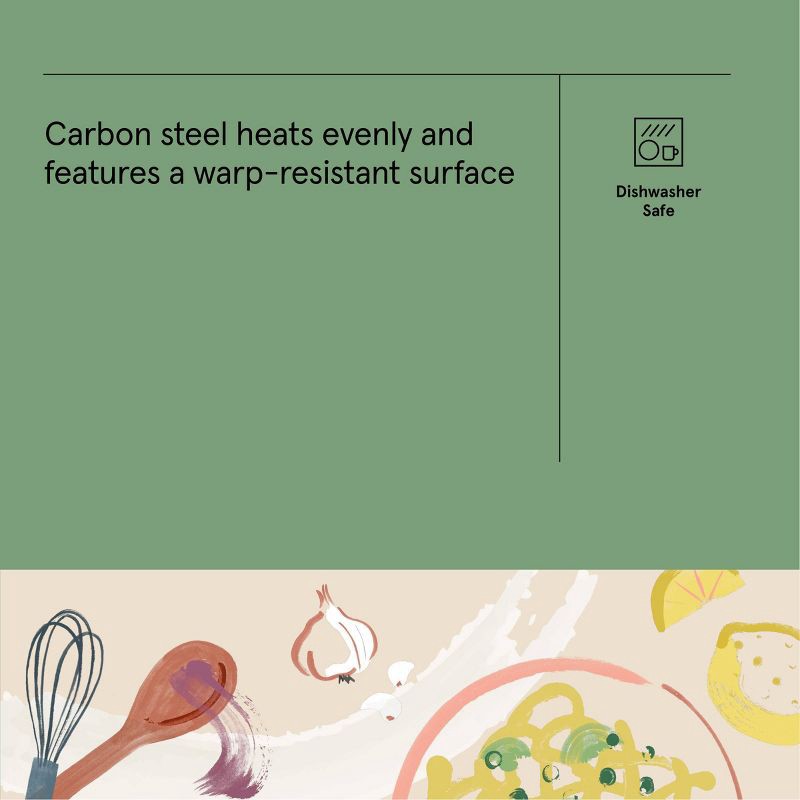 slide 5 of 5, Nonstick Carbon Steel Cooling Rack Gold - Figmint™: Grill & Griddle, Dishwasher & Oven Safe, 1 Year Warranty, 1 ct