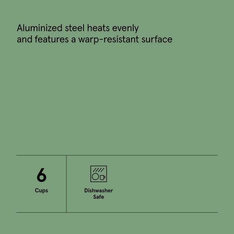 slide 5 of 5, 6ct Nonstick Aluminized Steel Jumbo Muffin Pan Gold - Figmint™, 6 ct
