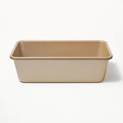 5"x9" Nonstick Aluminized Steel Loaf Pan Gold - Figmint™: Bread Loaf Pan, Dishwasher & Oven-Safe, PTFE-Free