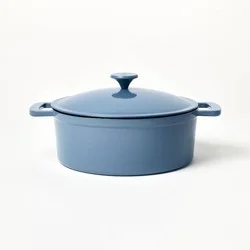 5.5qt Enamel Dutch Oven Blue - Figmint™
