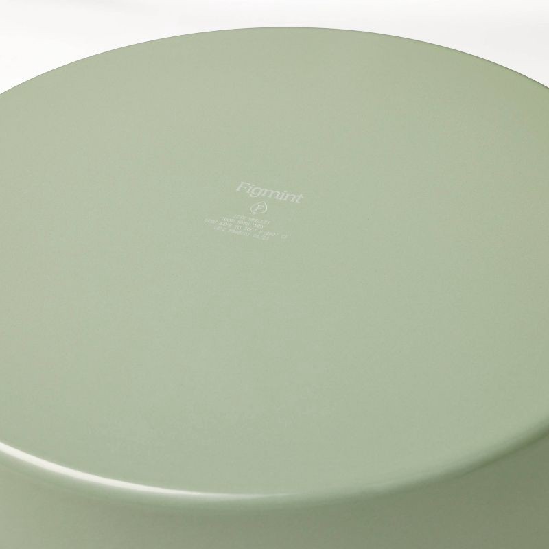 slide 5 of 7, 12" Enamel Skillet Sage Green - Figmint™, 1 ct