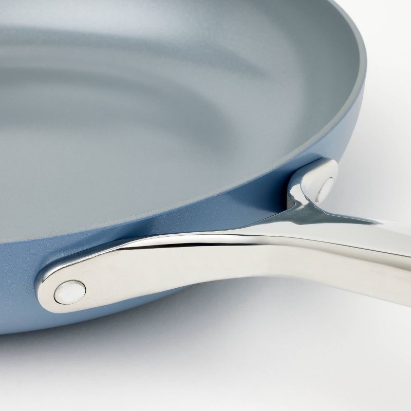 slide 5 of 9, 12pc Nonstick Ceramic Coated Aluminum Cookware Set Blue - Figmint™, 12 ct