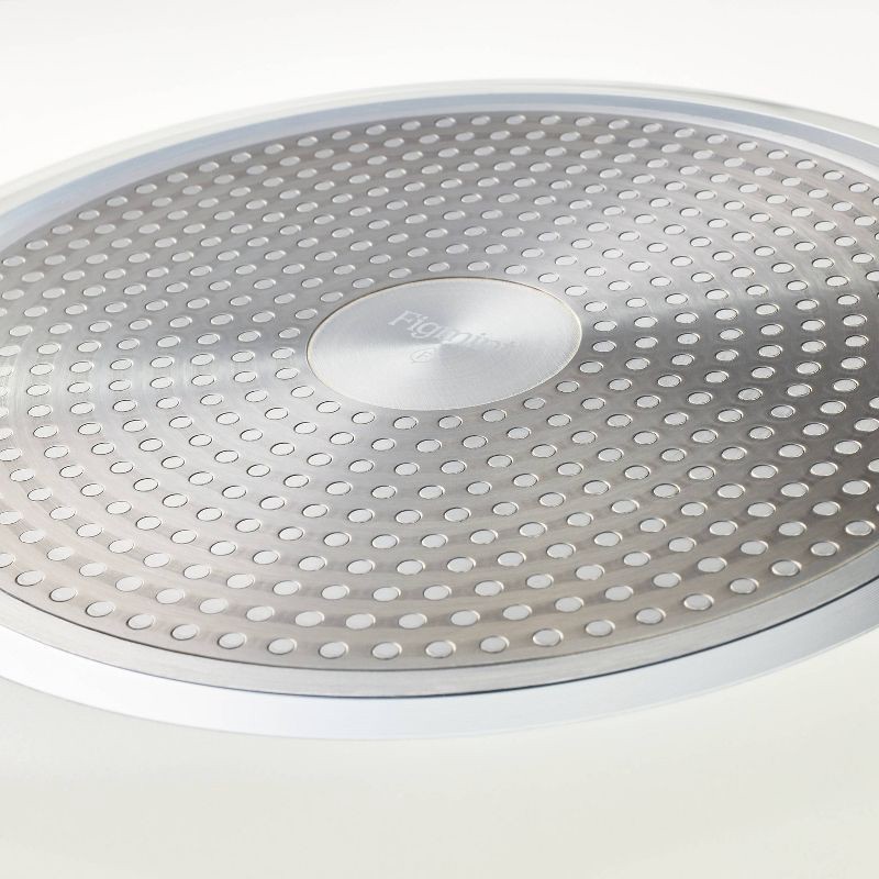 slide 5 of 6, 12" Nonstick Ceramic Coated Aluminum Frypan with Cover Cream - Figmint™, 1 ct