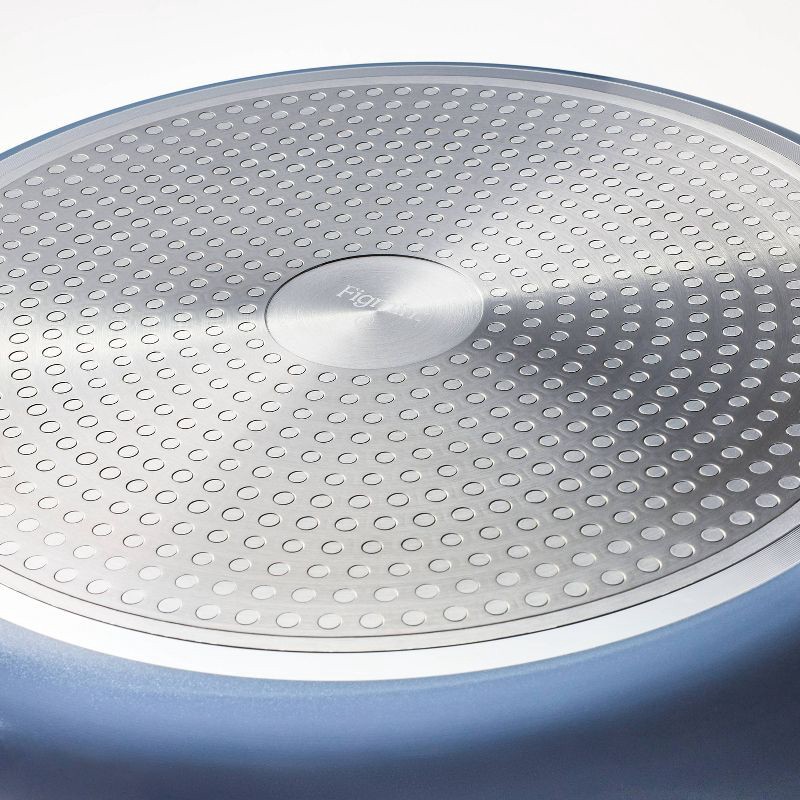 slide 5 of 8, 5qt Nonstick Ceramic Coated Aluminum Saute Pan Blue - Figmint™™, 5 qt