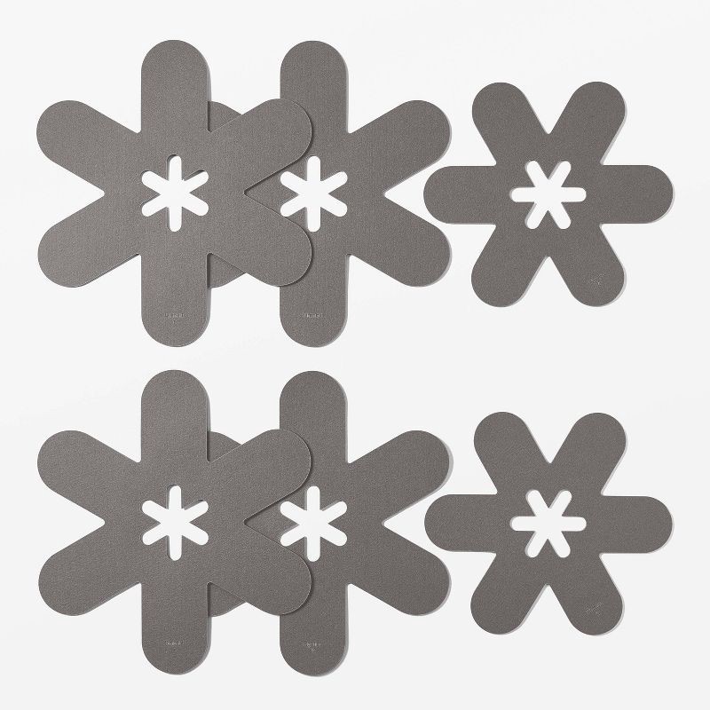 slide 7 of 9, 12pc Stainless Steel Cookware Set with 6pc Pan Protectors Silver - Figmint™, 12 ct, 6 ct