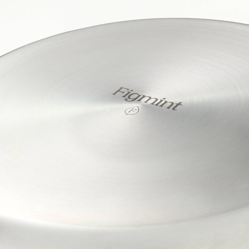 slide 5 of 8, 3qt Stainless Steel Sauce Pan with Lid Silver - Figmint™, 3 qt