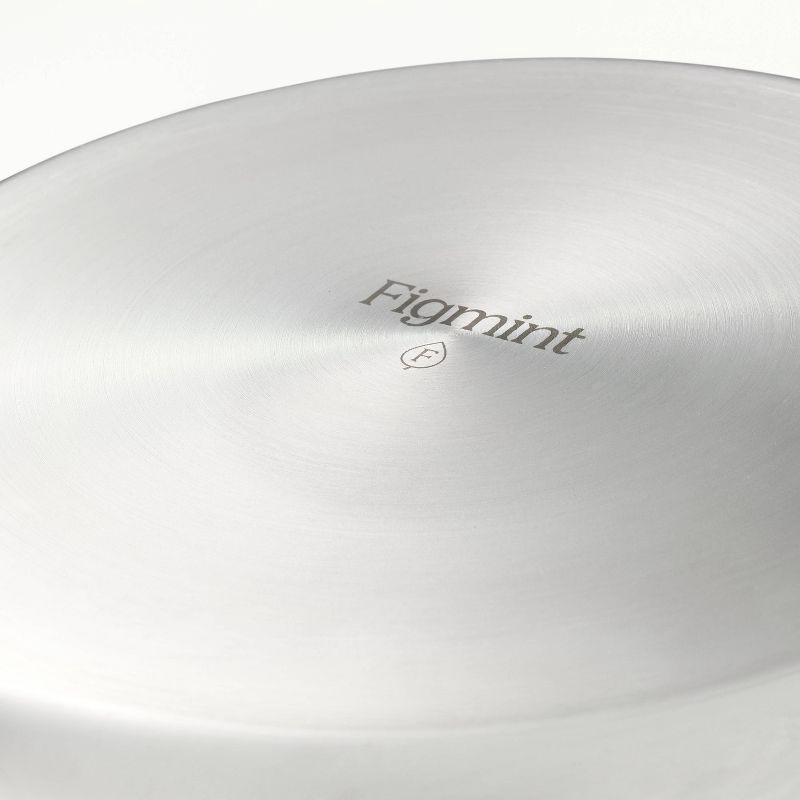 slide 5 of 8, 1.5qt Stainless Steel Sauce Pan with Straining Lid Silver - Figmint™, 1.5 qt