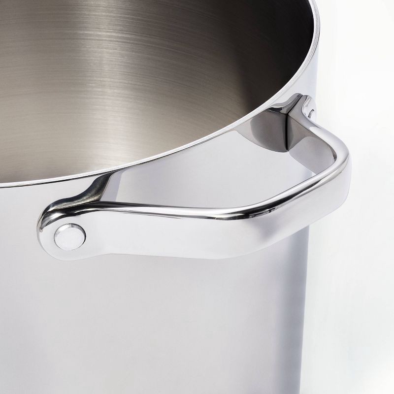 slide 4 of 6, 16qt Stainless Steel Stock Pot Silver - Figmint™, 16 qt
