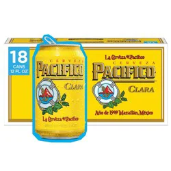 Pacifico Clara Mexican Lager Beer - 18pk/12 fl oz Cans