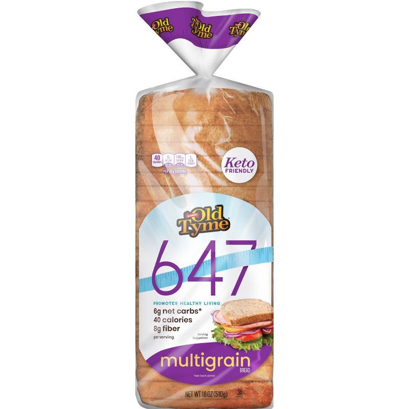 slide 1 of 3, Old Tyme 647 Multigrain Bread - 17oz, 17 oz