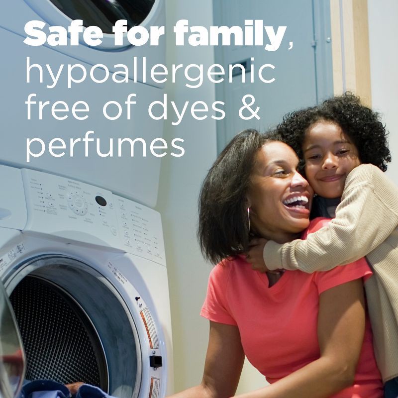 slide 5 of 6, Tide Liquid High Efficiency Hygenic Clean Laundry Detergent - Free & Gentle - 132 fl oz, 132 fl oz