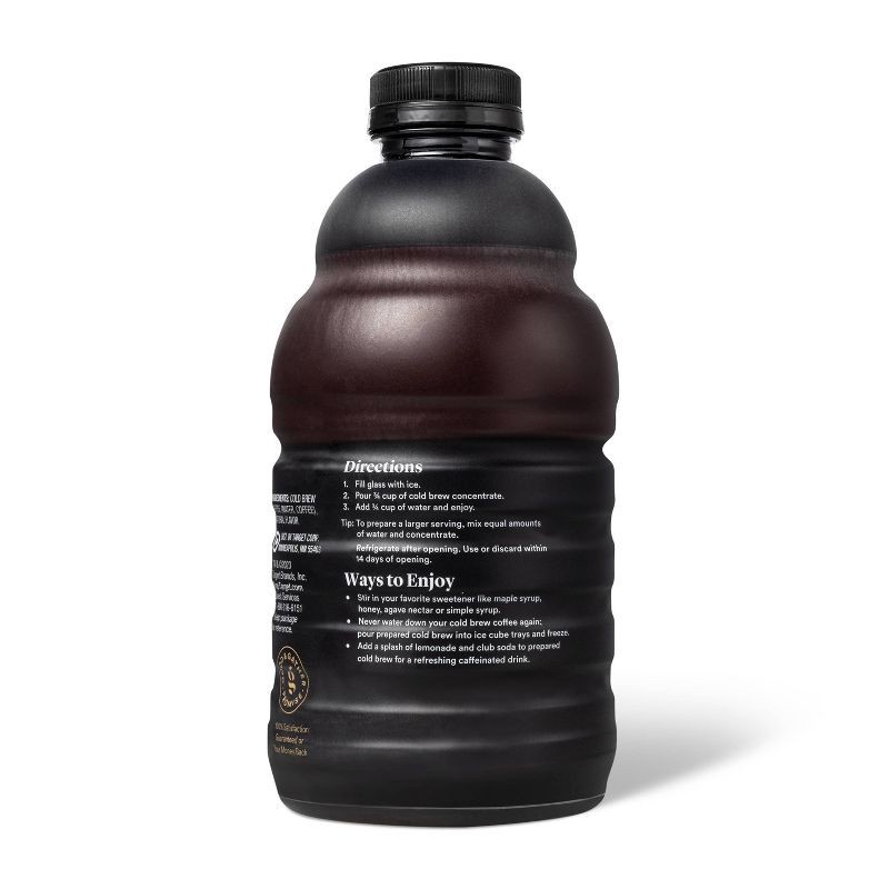 slide 4 of 4, Cold Brew Coffee Concentrate Black Unsweetened - 32floz - Good & Gather™, 1 ct