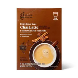 Chai Latte Medium Roast Naturally Flavored with other Natural Flavors Single Serve Cups - 13.12oz - Good & Gather™