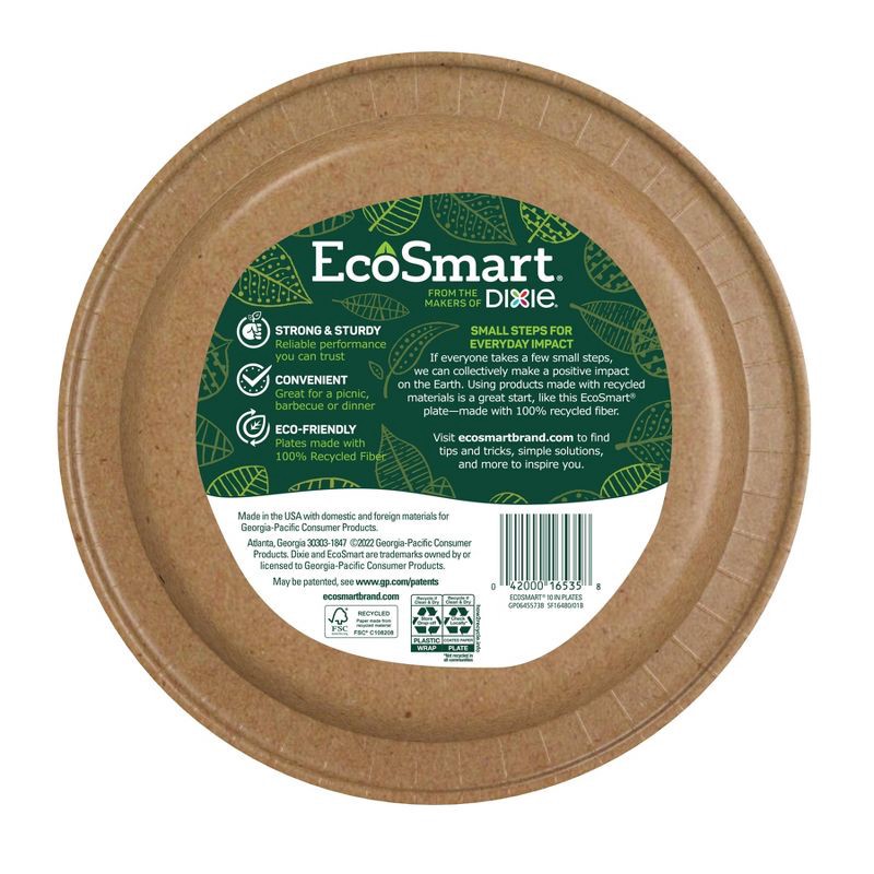 slide 2 of 7, Dixie EcoSmart Plates 10.06" - 36ct, 36 ct