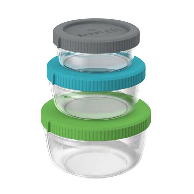 slide 1 of 4, SnapLock Nesting Food Storage Container - 3pk, 3 ct