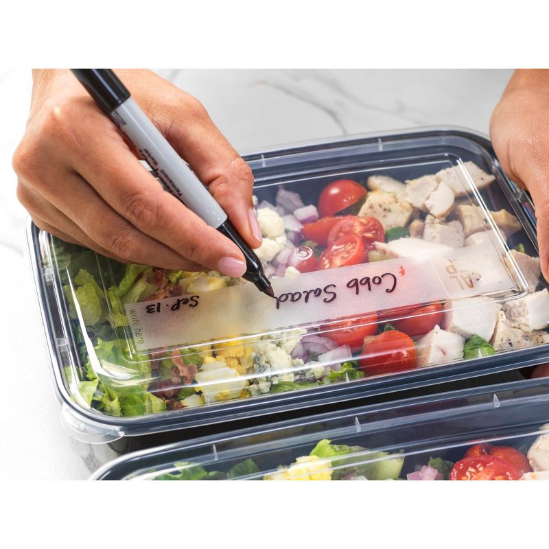 slide 5 of 13, GoodCook Meal Prep 1 Compartment Rectangle Containers + Lids - 4Cups - 60 pcs/30ct - Black, 60 ct, 30 ct