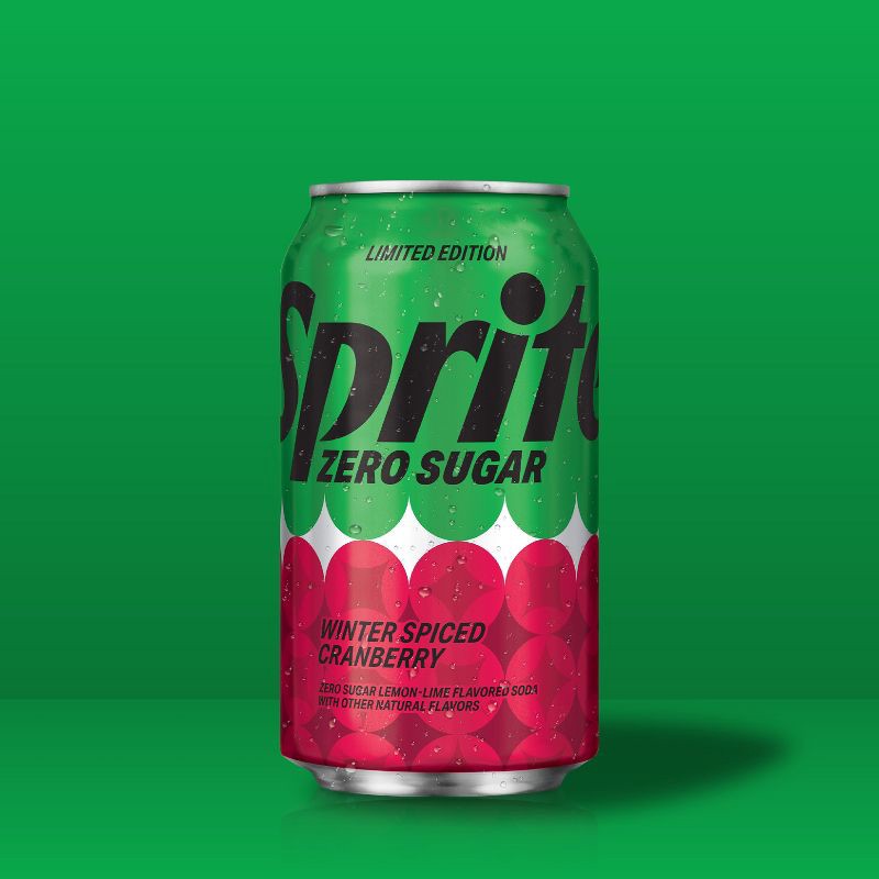 slide 3 of 6, Sprite Zero Winter Spiced Cranberry - 12pk/12 fl oz Cans, 12 ct; 12 fl oz