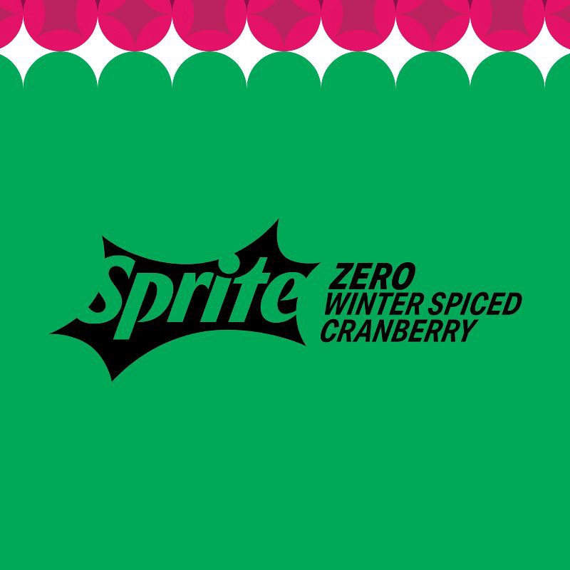 slide 4 of 6, Sprite Zero Winter Spiced Cranberry - 12pk/12 fl oz Cans, 12 ct; 12 fl oz