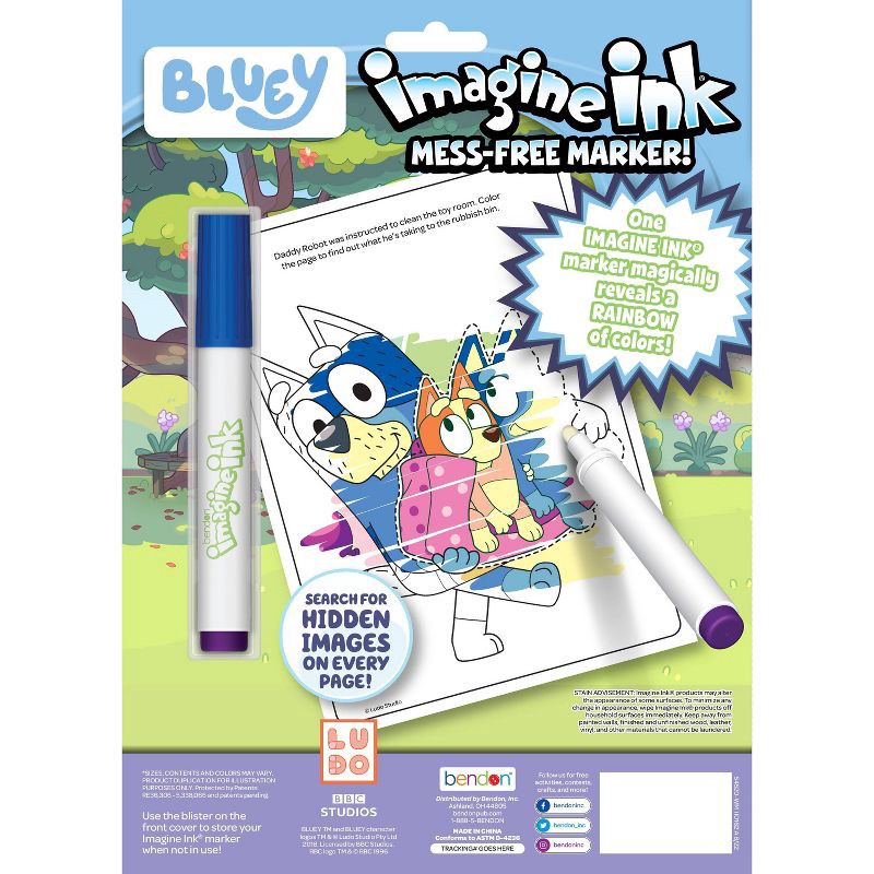 Bendon Bluey Imagine Ink Magic Ink Book 1 ct | Shipt